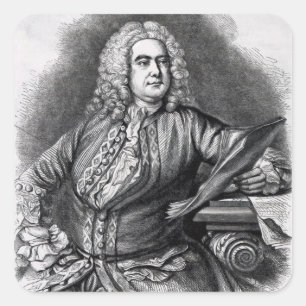 Adesivo Quadrado George Frederick Handel, 1749