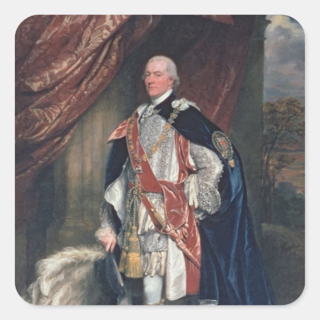 Adesivo Quadrado George John Spencer (Frente)