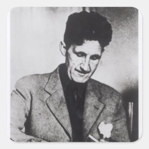 Adesivo Quadrado George Orwell