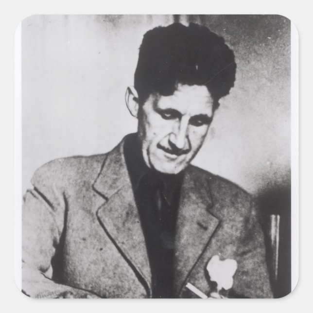 Adesivo Quadrado George Orwell (Frente)