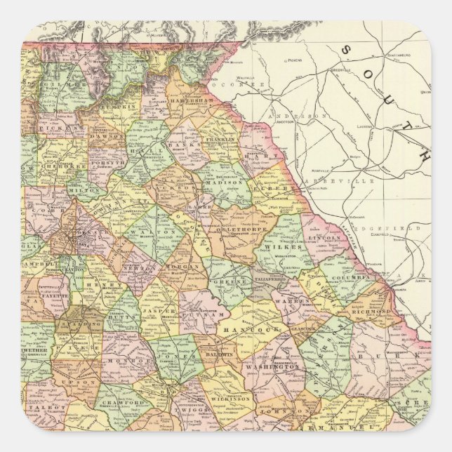 Adesivo Quadrado Geórgia 2 (Frente)