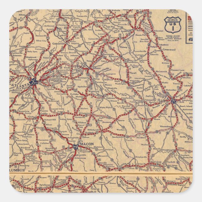 Adesivo Quadrado Geórgia 8 (Frente)