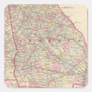 Adesivo Quadrado Georgia, Alabama