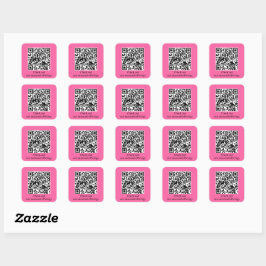 Adesivo Quadrado Gerar URL de Código QR Personalizado