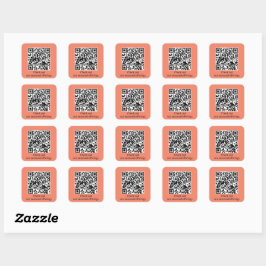 Adesivo Quadrado Gerar URL de Código QR Personalizado