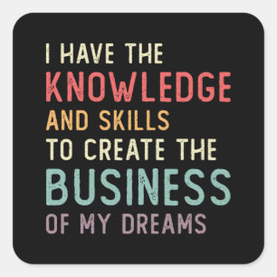 Adesivo Quadrado Gerente Empresário Chefe Chefe Diretor Executivo