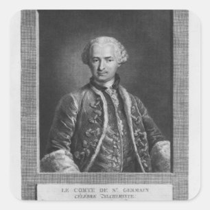 Adesivo Quadrado Germain, famoso alquimista, 1783