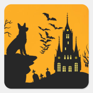 Adesivo Quadrado German shepherd