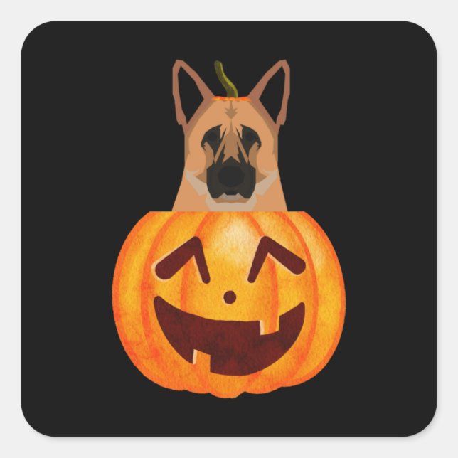 Adesivo Quadrado German shepherd (Frente)