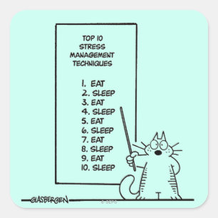 Adesivo Quadrado Gestão de tempo