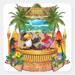 ADESIVO QUADRADO GETTIN' FREAKY NO TIKI