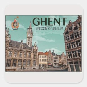Adesivo Quadrado Ghent - Korenmarkt