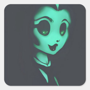 Adesivo Quadrado Ghost Betty Boo