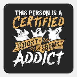 Adesivo Quadrado Ghost Hunter Esta Pessoa É Certificação Ghost Hunt