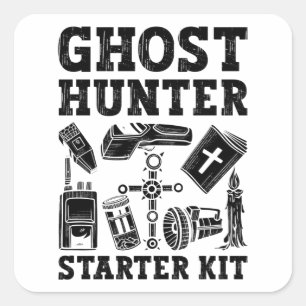 Adesivo Quadrado Ghost Hunter Ghost Hunter Starter Kit Paranormal