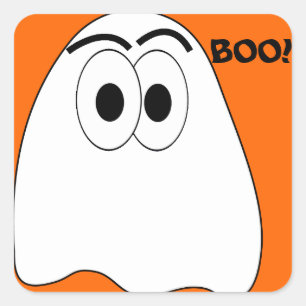 Adesivo Quadrado Ghost Kritter Stickers