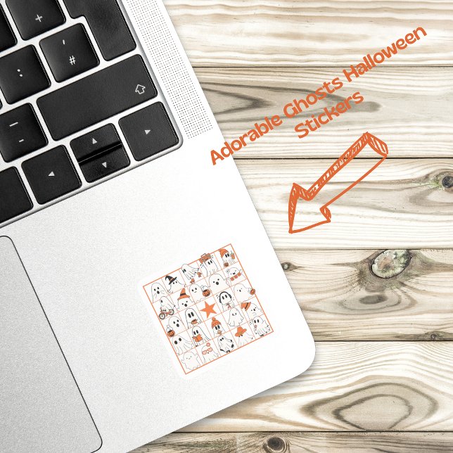 Adesivo Quadrado Ghosts Bingo (This item is for display purposes only to illustrate the design element. )