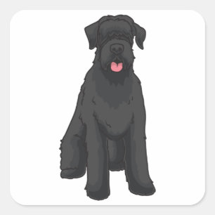 Adesivo Quadrado Giant Schnauzer