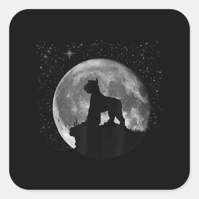 Adesivo Quadrado giant schnauzer  men women kids gift Copy (Frente)