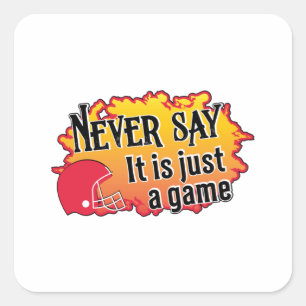 Adesivo Quadrado Gift americano do jogo de futebol americano