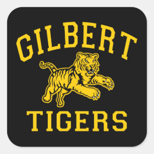 Adesivo Quadrado Gilbert Tigers