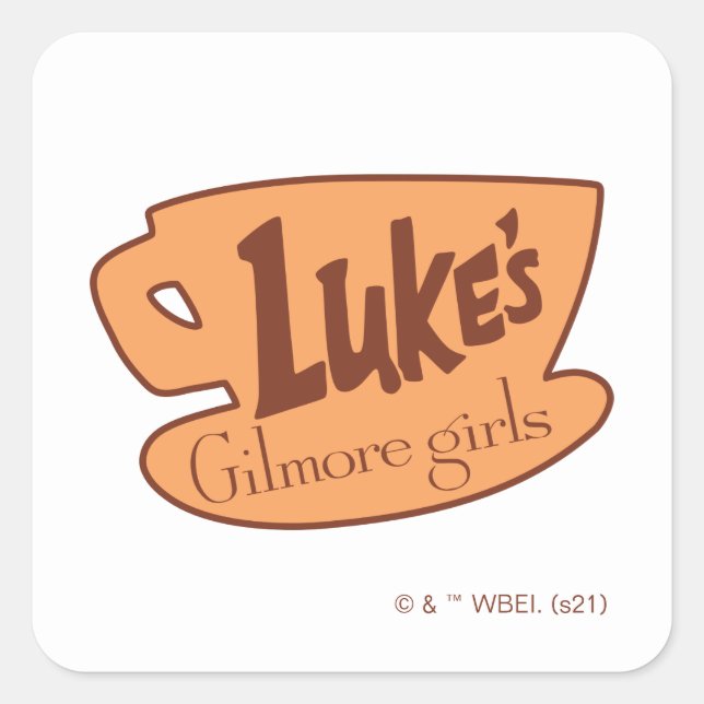 Adesivo Quadrado Gilmore Girls | Logotipo do restaurante Luke (Frente)
