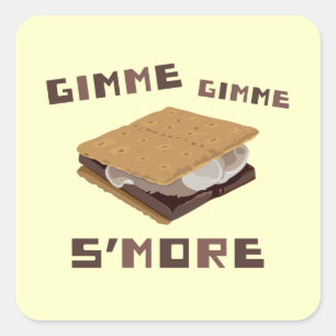 Adesivo Quadrado Gimme S'more