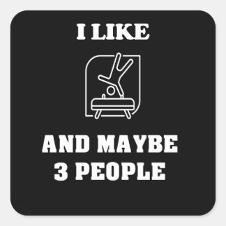 Adesivo Quadrado ginástica