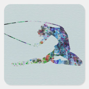 Adesivo Quadrado ginástica