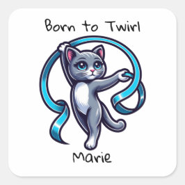 Adesivo Quadrado Ginástica Rítmica Fita Twirl