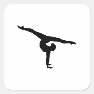 Adesivo Quadrado Ginástica Rítmica Silhouette