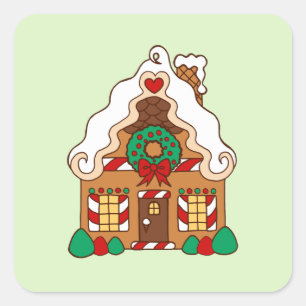 Adesivo Quadrado Gingercake House Stickers