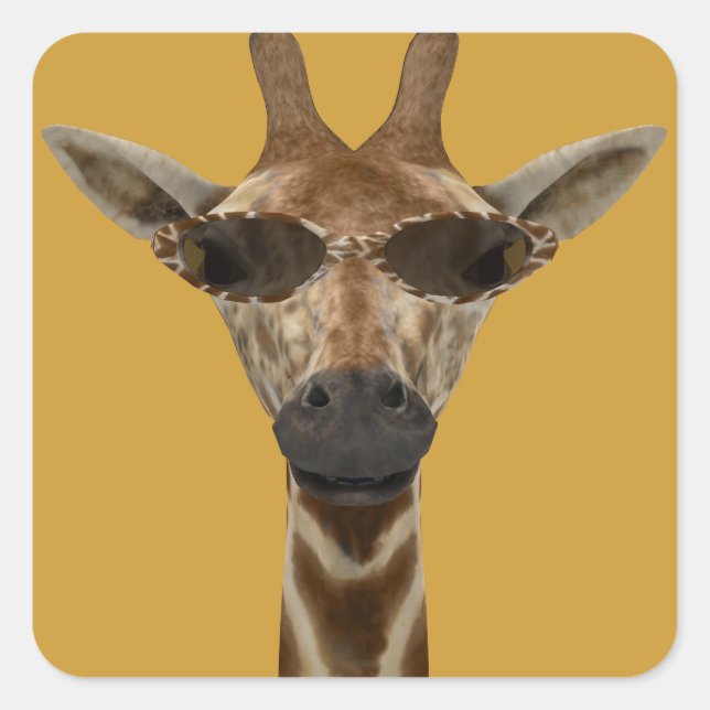Adesivo Quadrado Giraffe Incognito (Frente)