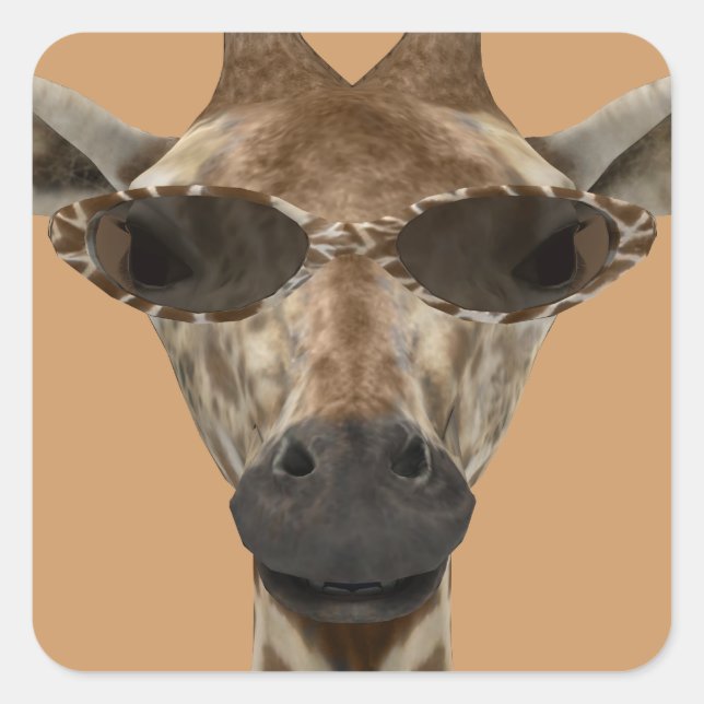 Adesivo Quadrado Giraffe Incognito (Frente)