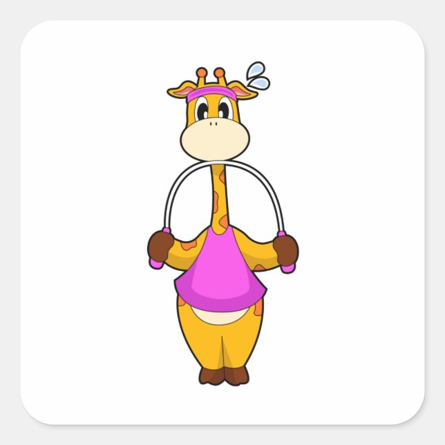 Adesivo Quadrado Giraffe Malhação Rope (Frente)