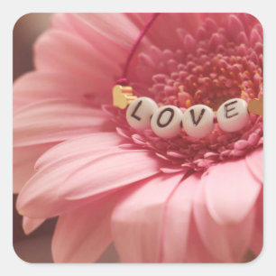 Adesivo Quadrado Girassol Romântico