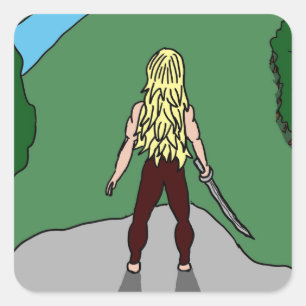 Adesivo Quadrado Girlcaça Sticker