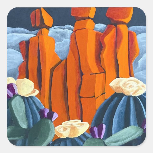 Adesivo Quadrado Girls, Girls, Girls (Frente)