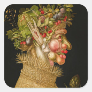 Adesivo Quadrado Giuseppe Arcimboldo - Verão