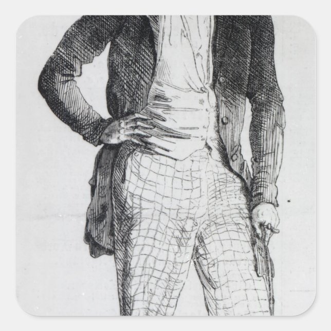 Adesivo Quadrado Giuseppe Mazzini (Frente)