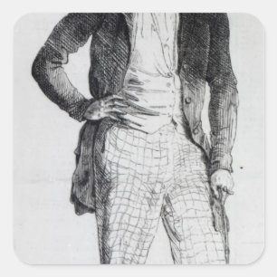 Adesivo Quadrado Giuseppe Mazzini