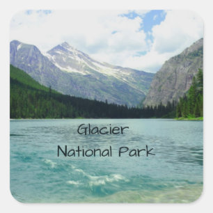 Adesivo Quadrado Glaciar National Park Montana