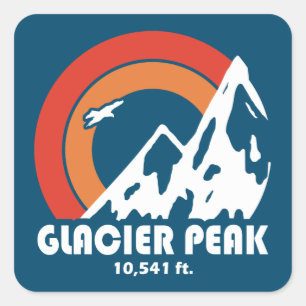 Adesivo Quadrado Glacier Peak Sun Eagle