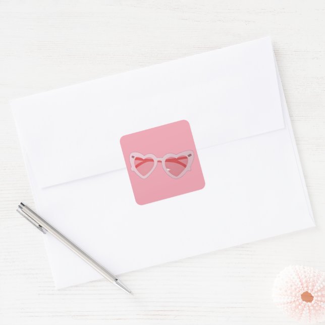 Adesivo Quadrado Glasses (Envelope)