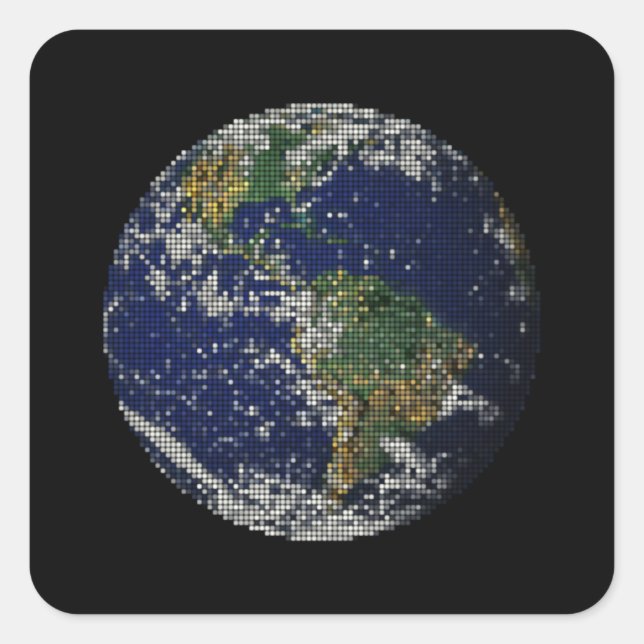 Adesivo Quadrado globo em pontos (Frente)