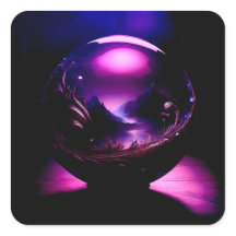 Globo Puro Transparente com Paisagem Montanhosa