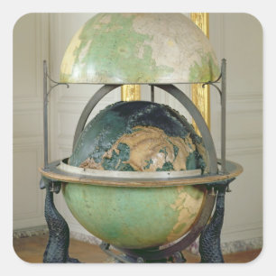 Adesivo Quadrado Globo terrestre e celeste