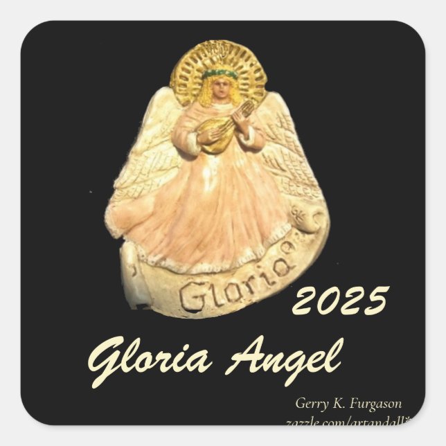 ADESIVO QUADRADO GLORIA ANGEL RENAISSANCE STICKER 2025 (Frente)