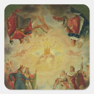 Adesivo Quadrado Glória de St. Genevieve