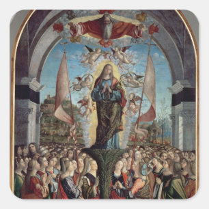 Adesivo Quadrado Glorificação de St Ursula e de seus companheiros